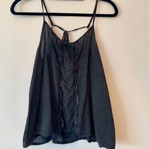 Gray Free People Flowy Tank